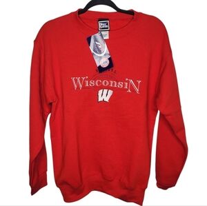 Vintage 90s Wisconsin Badgers Pro Player Embroidered Sweatshirt Womens Size XL
